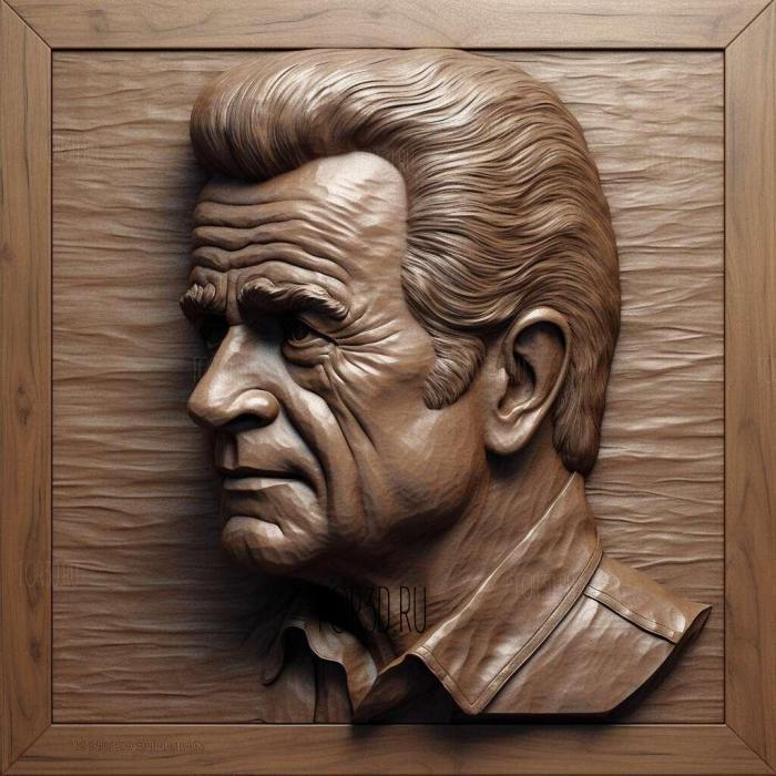 Mel Gibson 3 stl model for CNC